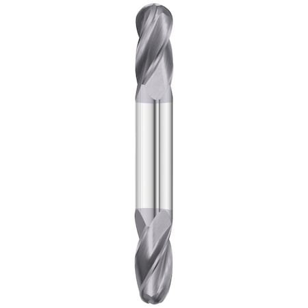 Fullerton Tool 4-Flute - 30 Degree Helix - 3200 GP End Mills, TIALN, RH Spiral, Ball, Standard, 1/8 37008